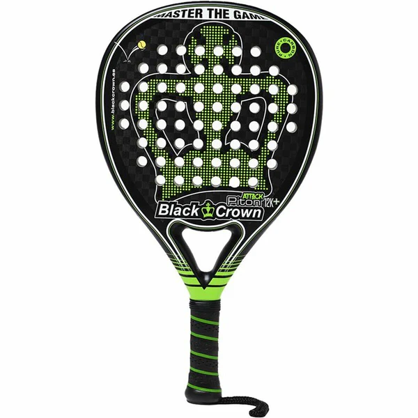  Padel Racket Black Crown Piton Attack 12K Black 